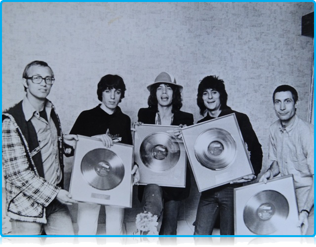 Henk Penseel with the Rolling Stones