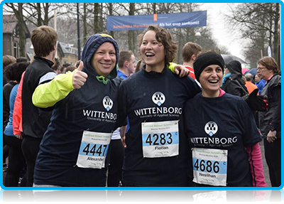 Wittenborg @ Sport  - Staff and Students bare the cold to run the Apeldoorn Winter ‘Marathon’ 