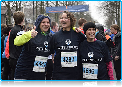 Wittenborg @ Sport - Staff and Students bare the cold to run the Apeldoorn Winter ‘Marathon’ 