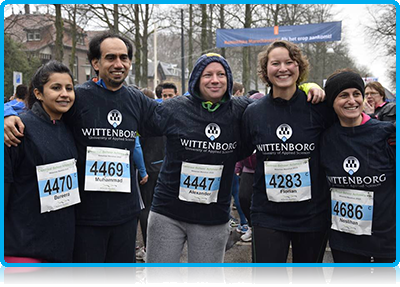 Wittenborg @ Sport  - Staff and Students bare the cold to run the Apeldoorn Winter ‘Marathon’ 