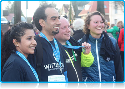 Wittenborg @ Sport  - Staff and Students bare the cold to run the Apeldoorn Winter ‘Marathon’ 