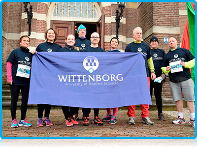 Wittenborg @ Sport  - Staff and Students bare the cold to run the Apeldoorn Winter ‘Marathon’ 