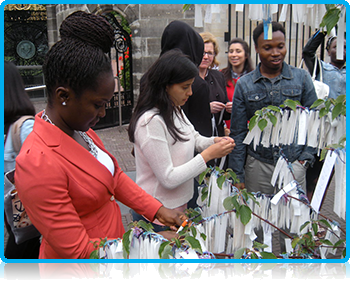 WUAS students at the Europe House - Courts of Justice in the Hague