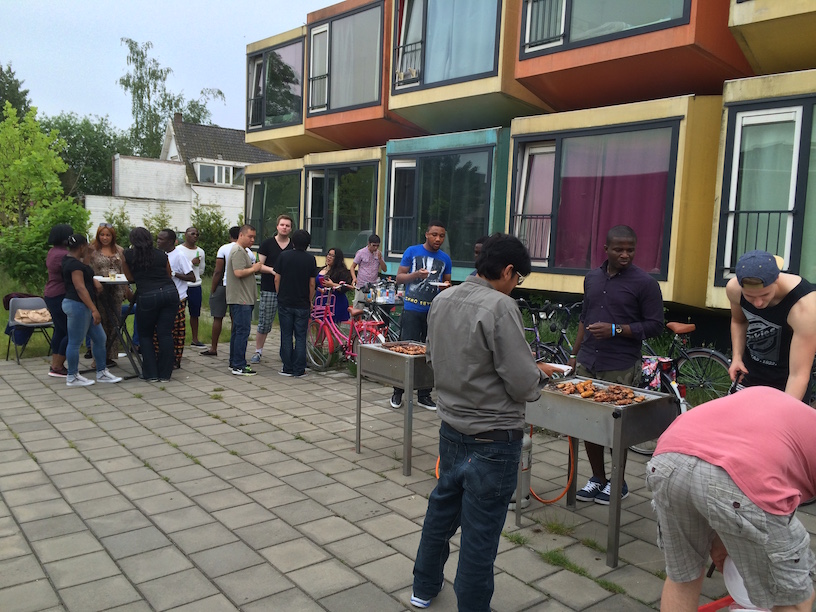 Wittenborg Students enjoy a barbecue during the first day of the year over 30 degrees!
