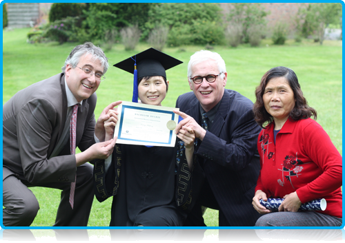 Kuang Hongjie – ‘Debbie’ receives honorary degree. Saturday 19th May 2012