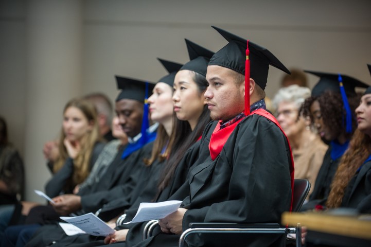 Wittenborg graduates February 2016 listening to Dr Jacques Kaat