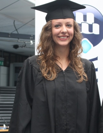 Iryna Bernatska, a Ukranian student who already holds a Master Degree in International Relations, received a diploma for completing Wittenborg's Foundation Phase to improve her English. She will now do another Master degree in Marketing and Communication at the University of Groningen.
