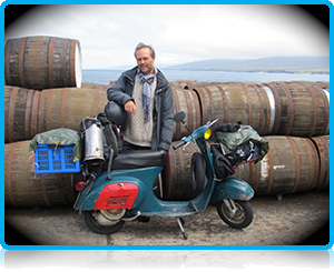 Students to develop a marketing and sales plan for a new book, entitled “A Scotch Odyssey - The Distilleries of the Highlands and Islands by Vespa”