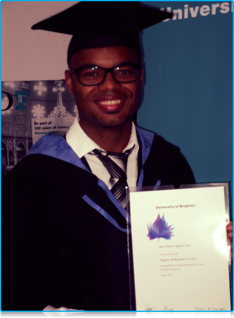 The First Wittenborg Double Degree Student to have Graduated at the University of Brighton! 