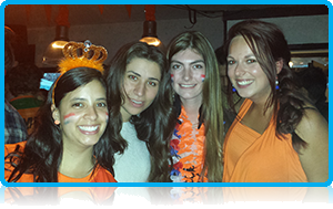 Update 11pm 13/6/2014 - The Dutch beat Spain in their opening match and Wittenborg STudents watch together in the centre of Apeldoorn! Hup Holland!