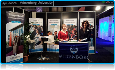 Wittenborg Representatives Ready for the Education Fair in Martiniplaza, Groningen