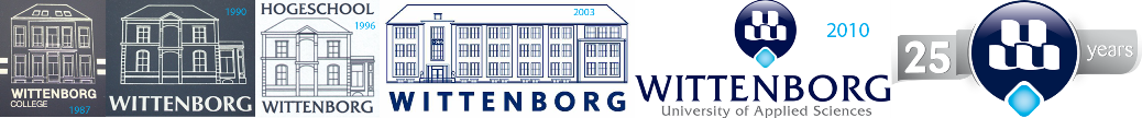 The Logo's of Wittenborg University in the past 25 Years