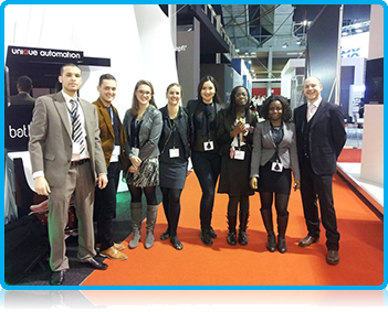 WUAS Students learn Trade Fair Sales at the Integrated Systems Europe (ISE) Fair.