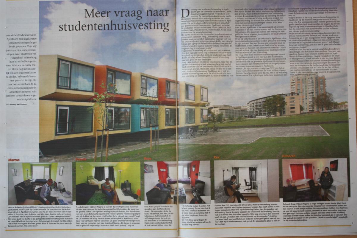 Wittenborg Student Housing - Spaceboxes in de Stentor