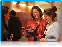 Institutes from all over Holland, from as far as Groningen in the north, took part in the exhibition which saw them share a communal “market place” where each have a stall and learners can obtain information about the individual schools for further education.