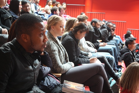 WUAS Students at a seminar at the main campus in Apeldoorn