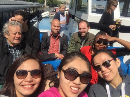 On Sunday it was the turn of Brighton - the seaside town at once utterly charming and eccentric. Here, the group was given a city tour by Brighton lecturer, Peter Odgers.