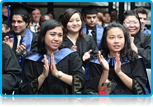 WUAS Graduates Applaud eachother