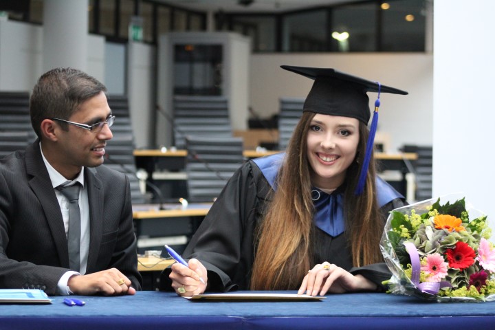 Carolina Lopez Roque says she chose to study at Wittenborg because of its international nature. She did her internship at the 4-star Park Hotel in Amsterdam