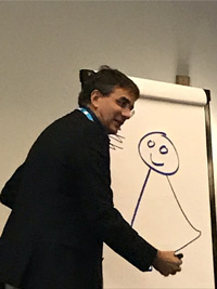 Tim Birdsall entertains and gets serious about soft skills approach to sales at ICEF Berlin 2017