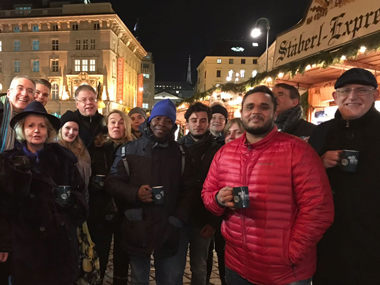 Students and staff enjoy festivities at campus Vienna, Amsterdam and Apeldoorn