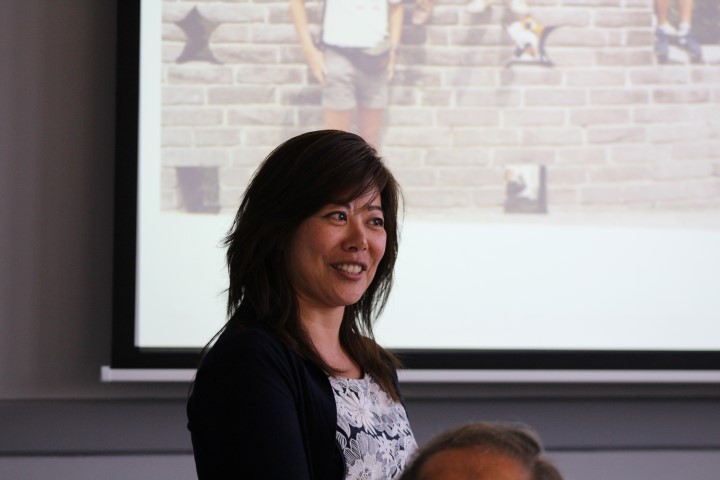 Maggie Feng discussing the new school of health & sports as part of the MBA in health & social care