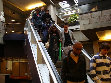 Wittenborg Students in Central Beheer Achmea Building during TCN Project