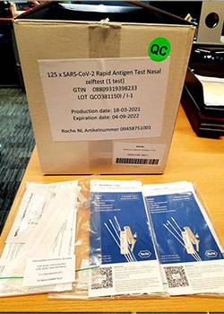 COVID-19: Wittenborg Receives First Batch of Self-Test Kits for Students and Staff