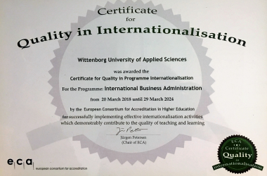 WUAS awarded European Accreditation for Quality in Internationalisation