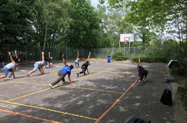 Workout Session with Refugees in Apeldoorn