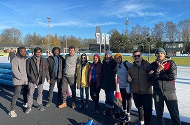 Ice Skating Lesson Proves a Hit with Wittenborg Students