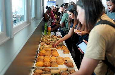 Students at the Spoorstraat campus in Apeldoorn.