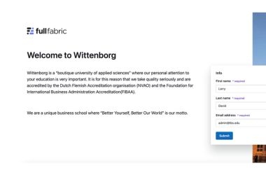 Wittenborg is undergoing a significant transformation by implementing Full Fabric's integrated student management system, marking a shift towards a digital-first and personalised admissions approach.   