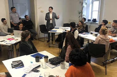 From 20 to 23 March, Wittenborg faculty members Fahad Shakeel and Fjorentina Muco travelled to Ljubljana, Slovenia, to participate in the INFURI project Learning, Teaching and Training Activity (LTTA). Wittenborg is the project coordinator of the Erasmus+ funded project INFURI, which focuses on circular innovation in the furniture industry, together with eight other project partners from nine different countries across Europe. 