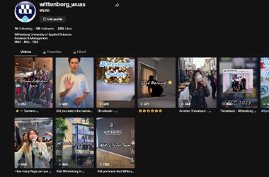 Wittenborg’s TikTok Team Attends Workshop about the Platform