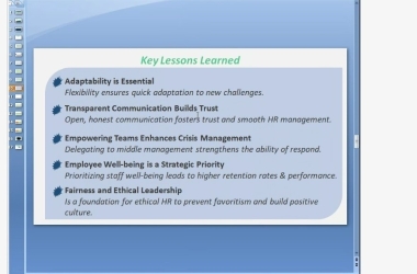 Guest Lecturer Discusses Importance of HR Management During Crises