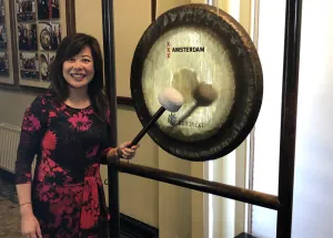 CEO Maggie Feng represents Wittenborg during International Women’s Week in Amsterdam.