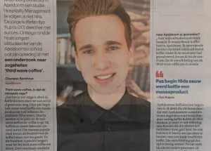 Graduate's Research on Coffee Leads to Newspaper Article