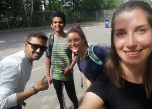 Workout Session with Refugees in Apeldoorn