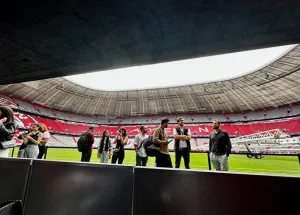 Munich Students Visit One of Europe’s Most Iconic Stadiums During Project Week