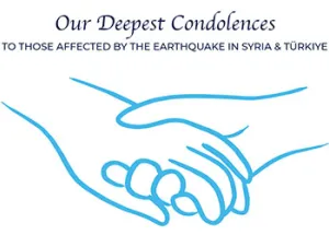 Our Condolences to Those Affected by the Earthquake in Syria and Türkiye