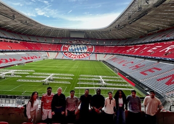 Munich Students Visit One of Europe’s Most Iconic Stadiums During Project Week