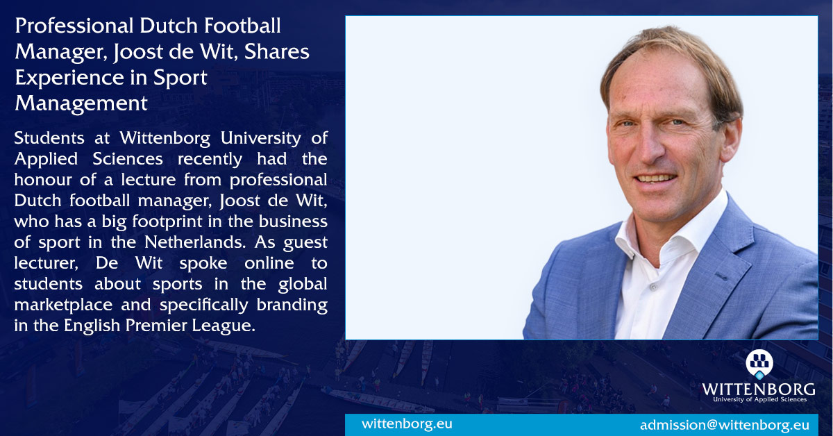 Sport In A Global Marketplace Wittenborg Students Get A Masterclass A collective effort by seb wassell, rashidi, cleon and herne79. wittenborg students get a masterclass