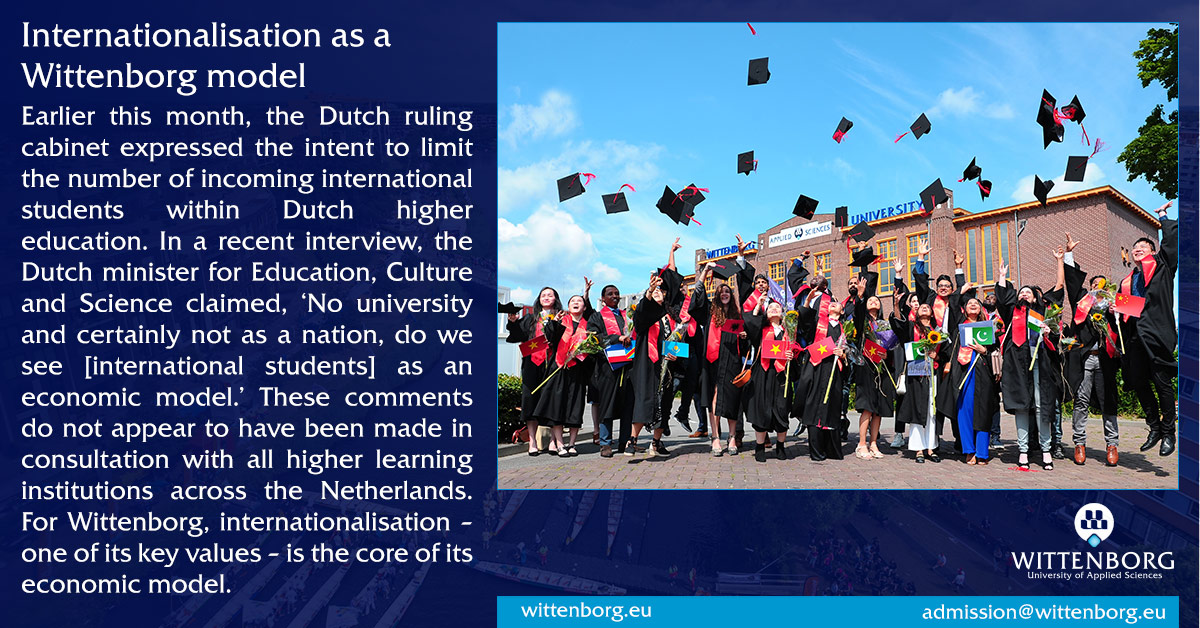 Cabinet Seeks to Reduce International Students – Wittenborg Responds